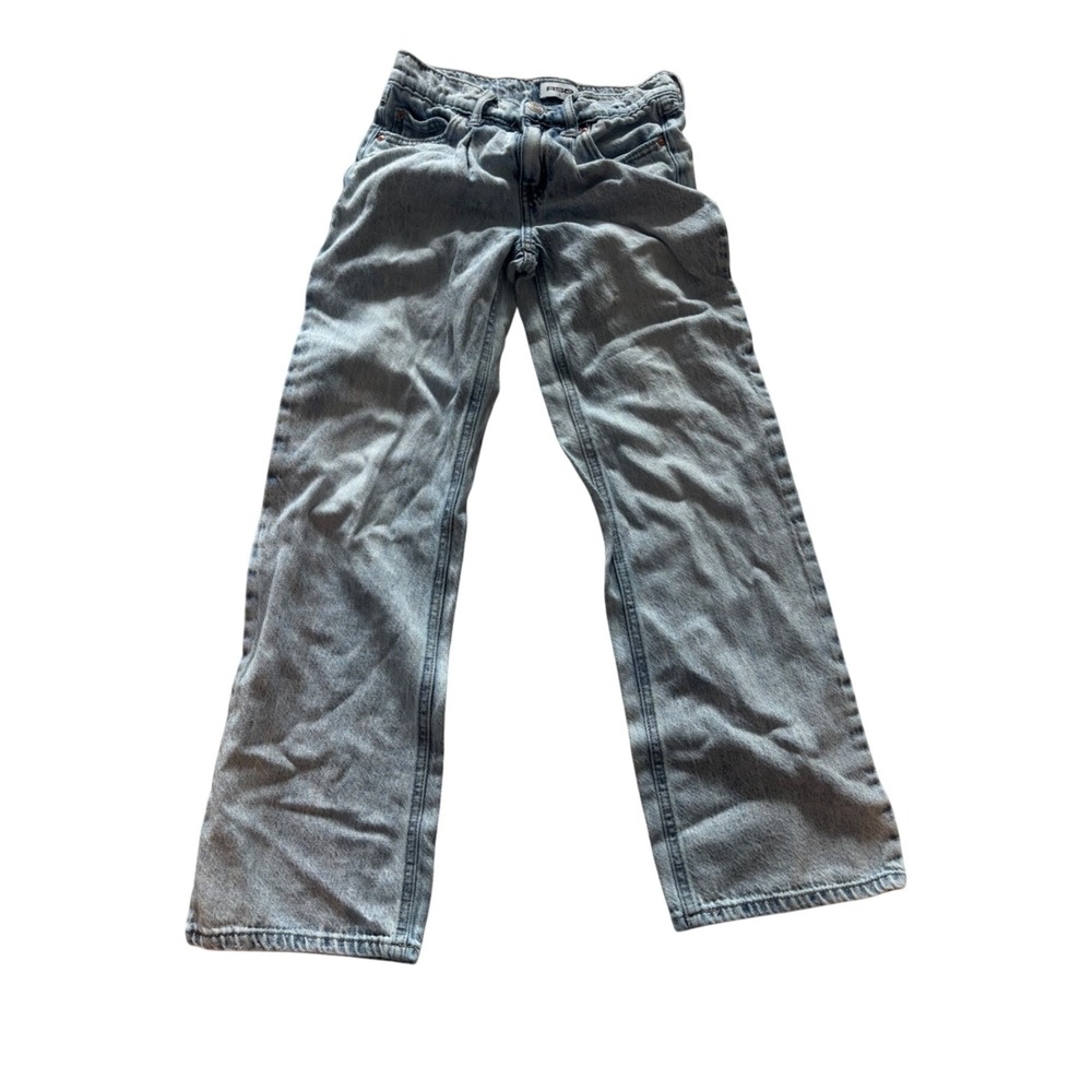 RSQ Girls Light Wash Acid Wide Leg Jeans Size 10 *damage
